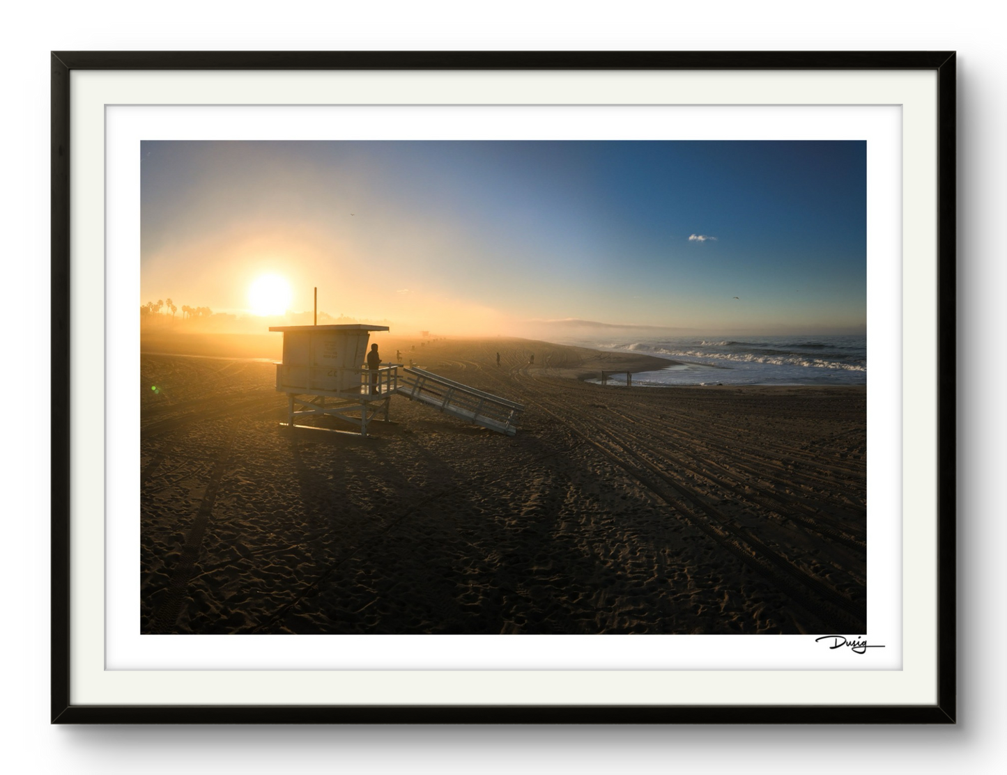 Golden Hour at Santa Monica Beach