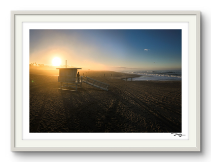 Golden Hour at Santa Monica Beach