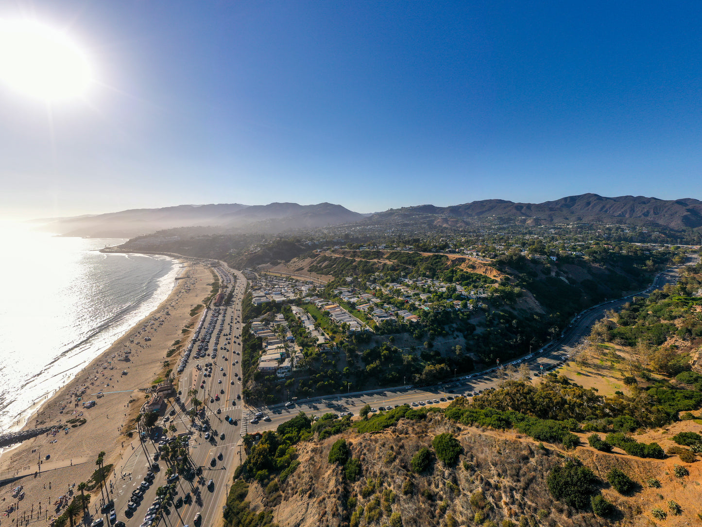 Sunlit Coastline