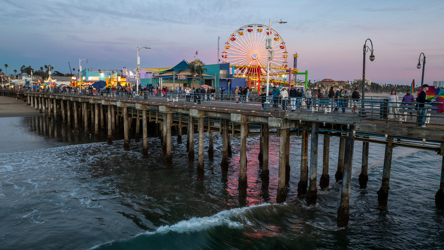 Evening Glow at the Santa Monica Pier