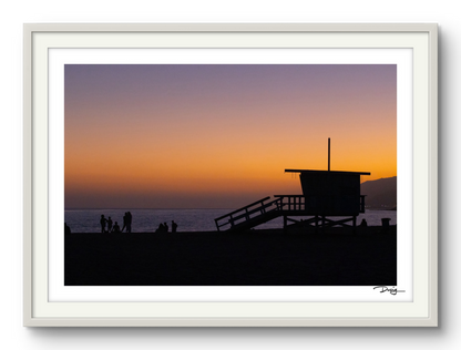 Sunset Silhouettes at Will Rogers Beach